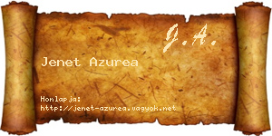 Jenet Azurea névjegykártya
